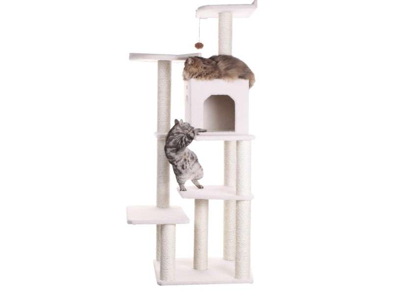 Armarkat B6802 68-Inch Cat Tree, Ivory
