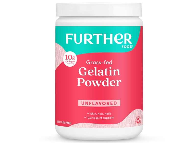 Further Food Premium Gelatin Powder – Unflavored, Grass-Fed & Pasture-Raised Beef Hide, Non-GMO, Sugar-Free, Keto & Paleo Friendly, 15.87 oz