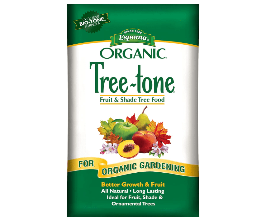 Espoma Organic Tree-Tone 6-3-2 Natural & Organic Fertilizer and Plant Food; 36 lb. Bag; Organic Fertilizer for All Trees. Use for Fruit Trees Like Peach