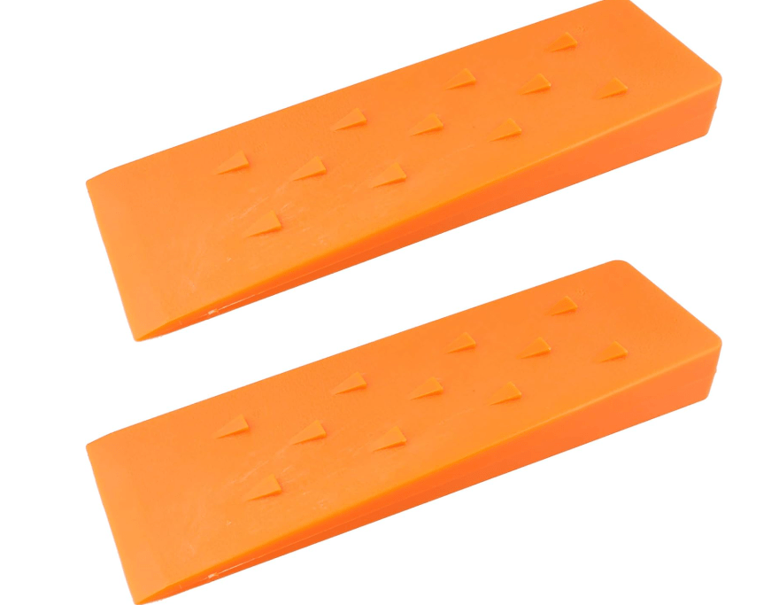 
Felled Spiked Tree Felling Wedges for Tree Cutting – 10in Orange Plastic Felling Wedge, Logging Tools