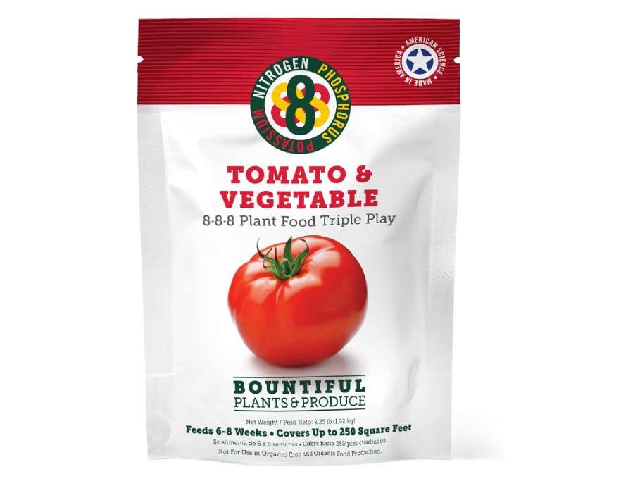 2.25lb Tomato & Vegetable Plant Food Fertilizer Triple Play 8-8-8 (Covers Up to 250 Square Feet)