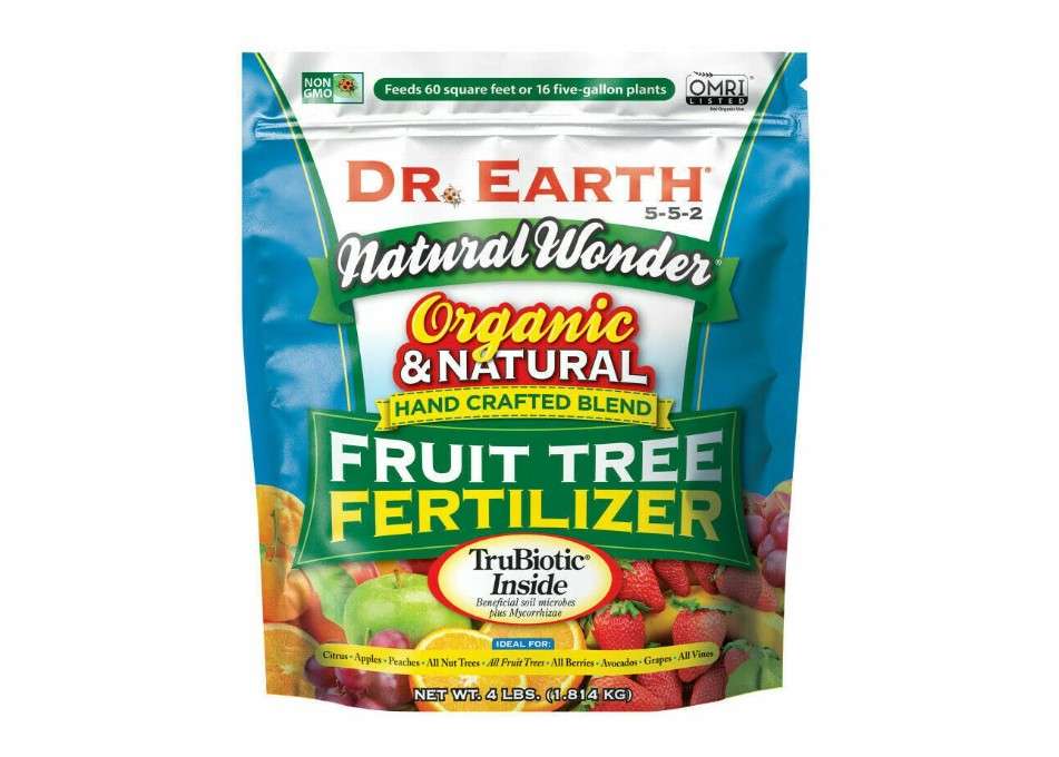 Fruit Tree Organic Fertilizer, 5-5-2, 4-Lb. 2 Bags 