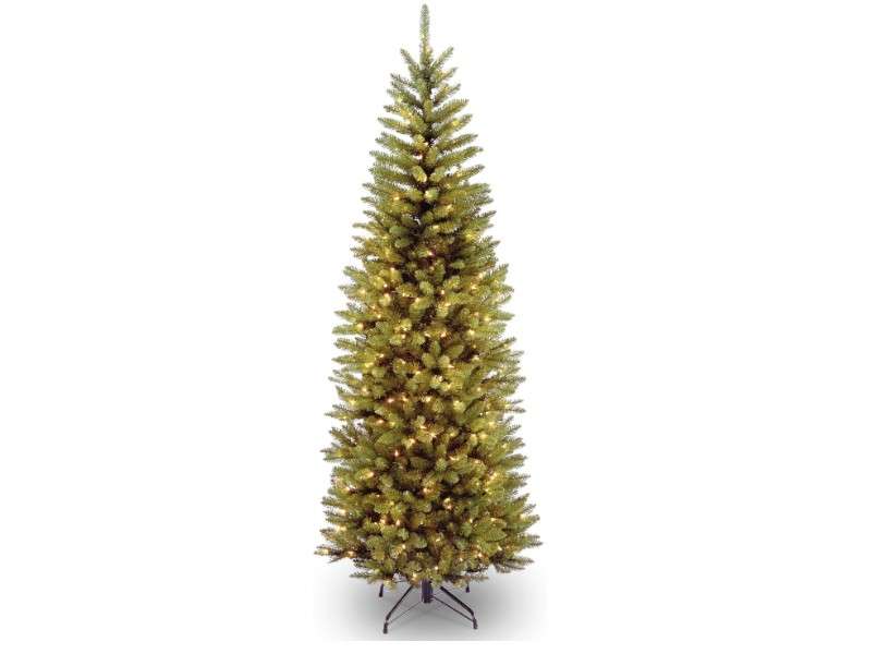 National Tree Company 6.5 ft Pre-Lit Downswept Douglas Fir Artificial Christmas Tree, 650 Clear Lights, 1,227 Tips, Includes Stand, Green
