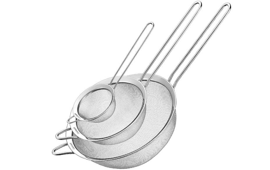 Cuisinart Mesh Strainers, 3 Count (Pack of 1) Set, CTG-00-3MS Silver