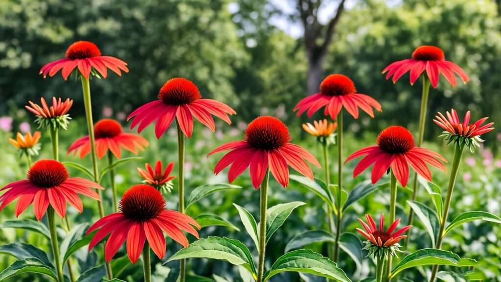 Red Coneflower Plants