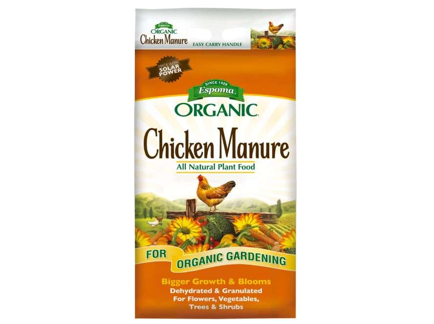 Espoma Organic Chicken Manure 25 lb. Bag. All natural & Organic Fertilizer for All Flowers, Vegetables, Trees, and Shrubs. for Organic Gardening.

