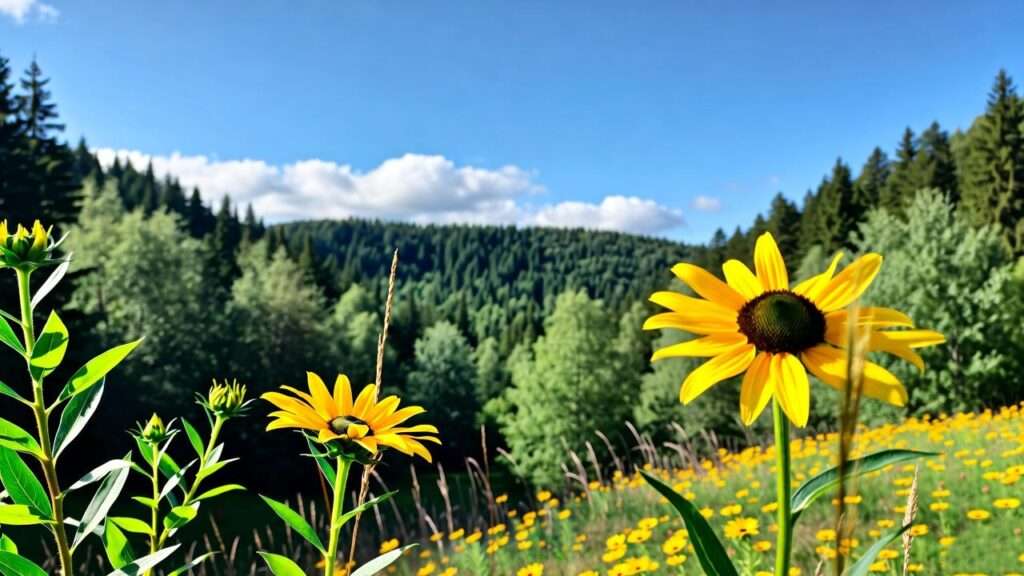 yellow plants and flowers