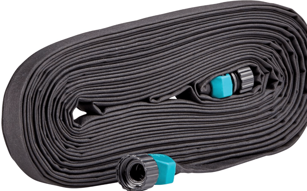  Gilmour 50' Black Flat Weeper Soaker Hose for Garden Beds, Drip Irrigation Outdoor Hose, Flexible Garden Hose for Vegetable Gardens, Flower Beds, Lawns