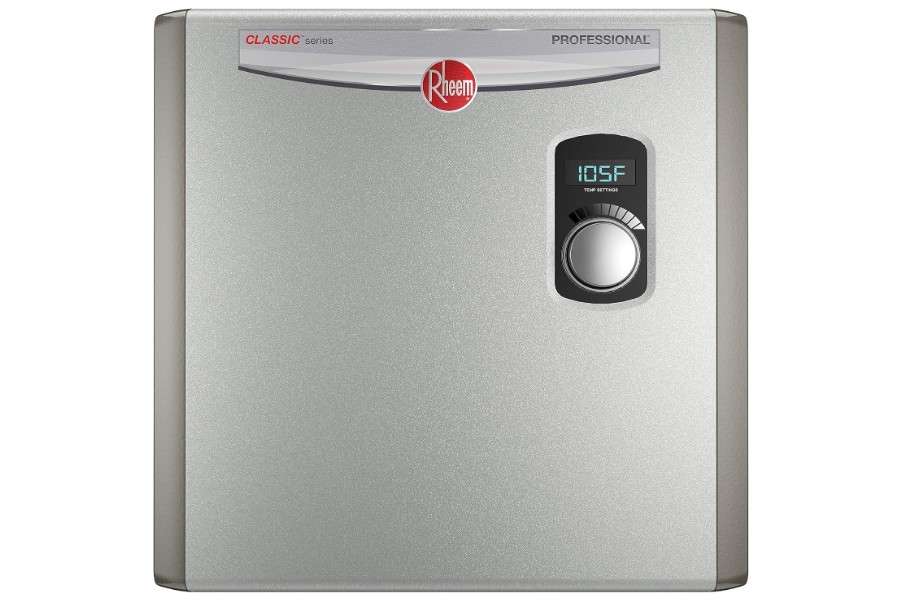 Rheem RTEX-24 24kW 240V Electric Tankless Water Heater, Gray
