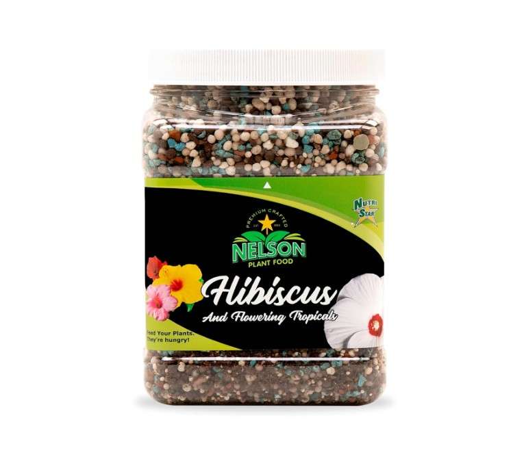 Nelson Plant Food - NutriStar Hibiscus Fertilizer - Outdoor and Indoor Plant Food - Tropical Hibiscus Fertilizer For All Flowering Tropical Plants