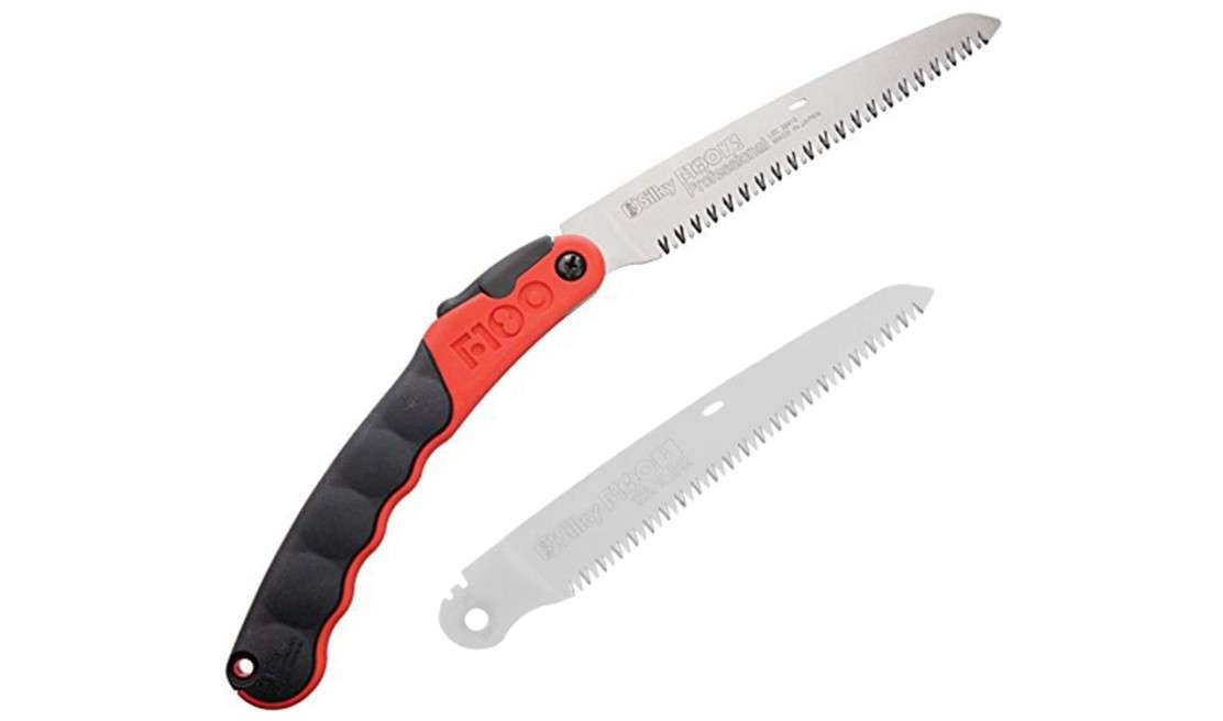 Silky F180 Folding Hand Pruning Saw 143-18 with Replacement Blade 144-18 (Bundle, 2 Items)
