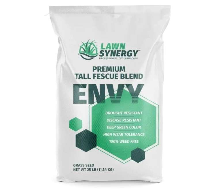 Envy Turf Type Tall Fescue Grass Seed (25 lbs.) - 100% Weed Free - Drought Tolerant - Disease Resistant - Dark Green Color Non-Returnable
