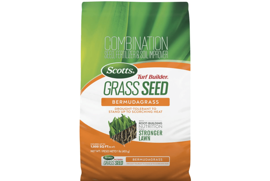 
Scotts Turf Builder Grass Seed Bermudagrass with Fertilizer and Soil Improver, Drought-Tolerant, 1 lb