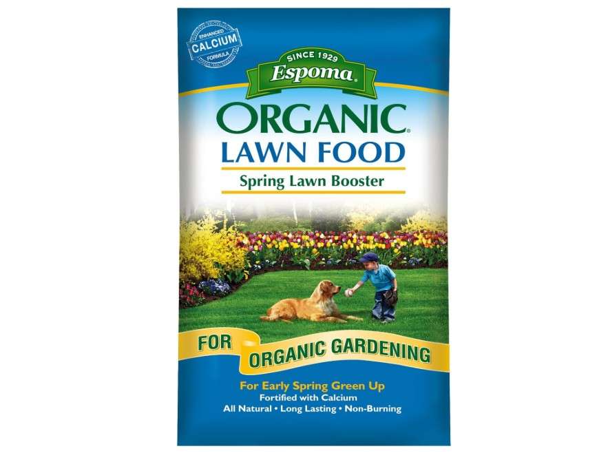Espoma Organic Spring Lawn Booster 8-0-0 Natural & Organic Lawn Fertilizer. Long Lasting Slow-Release Nitrogen Enhanced with Calcium. 30 lb. Bag Covers...