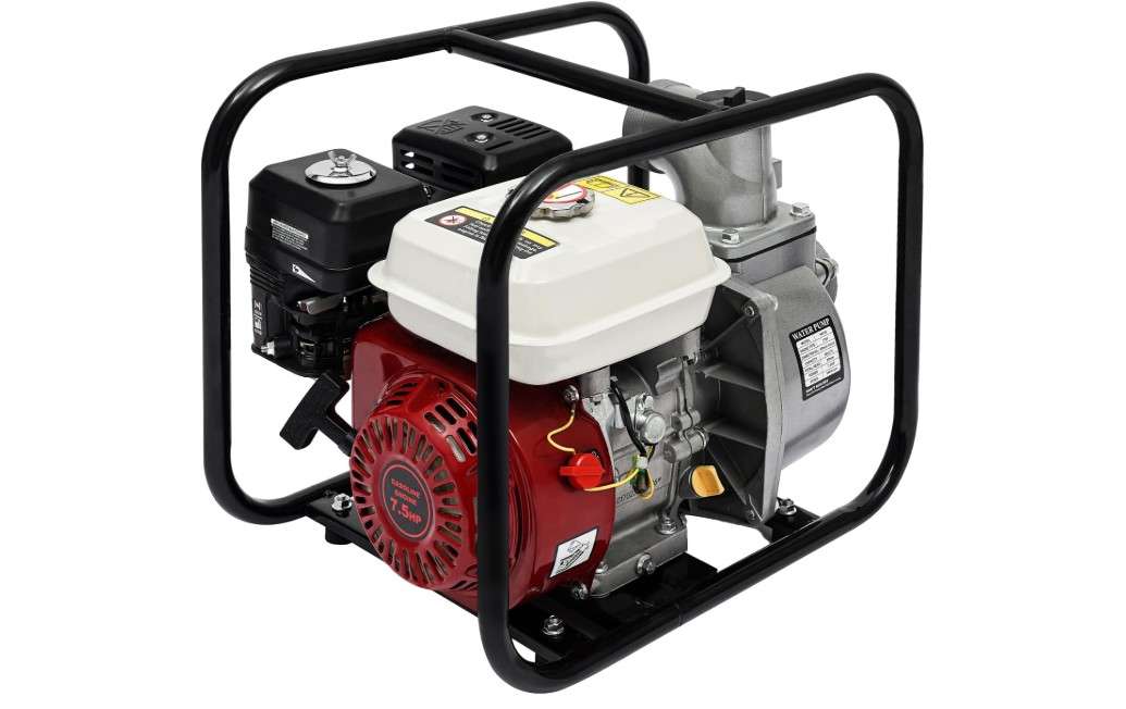 Gas Water Semi-Trash Pump, 7.5HP 3" 3000W High Pressure Sump Pump Garden Irrigation Water Transfer Pump, Water Pump For Agricultural Irrigation, Garden...