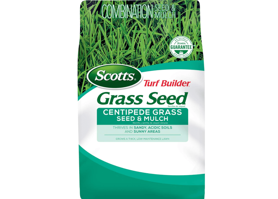 
Scotts Turf Builder Centipede Grass Seed & Mulch, Grows a Thick, Low-Maintenance Lawn, 5 lbs.