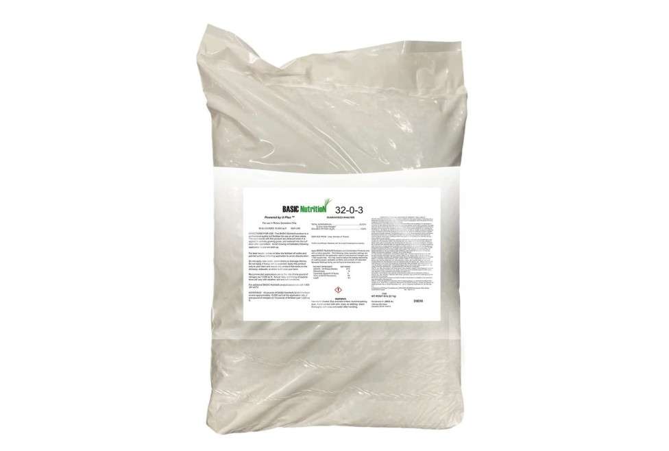 Lesco Basic Nutrition Fertilizer Stabilized Nitrogen 32-0-3 25% U-Plus 50 lb.
