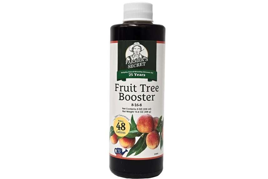 Farmer's Secret Fruit Tree Booster Fertilizer (8oz) - Super Concentrated and Phosphorus Rich - Formulated for All Fruit Trees Including Peach, Banana,...
