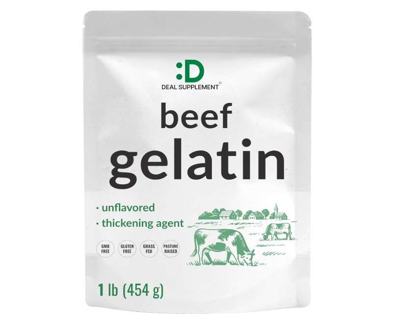 Unflavored Beef Gelatin Powder, 1lb – Grass Fed & Pasture Raised Bovine – Natural Thickener & Stabilizer for Cooking & Baking – High Collagen...