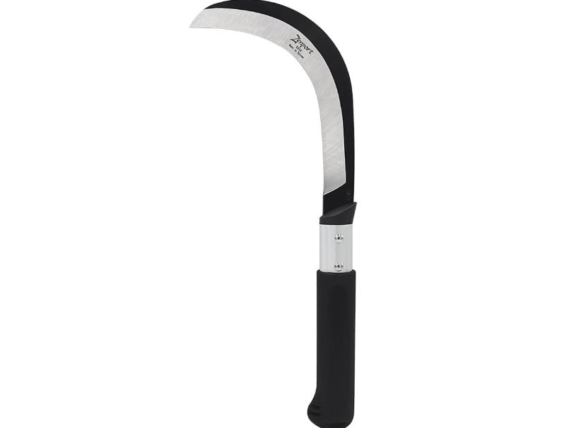 
Zenport K310 Brush Clearing Sickle with 9-Inch Carbon Steel Blade and 9-Inch Aluminum Handle - Gardening/Landscaping Hand Sickle with 