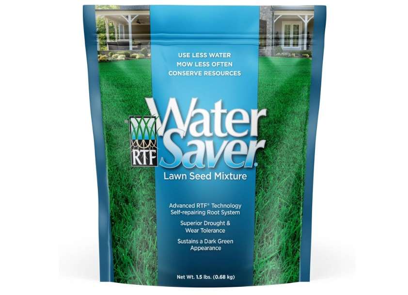 WaterSaver Grass Mixture with Turf-Type Tall Fescue Used to Seed New Lawn and Patch Up Jobs-Grows in Sun or Shade, 1.5 lbs - Covers 1/100 Acre
