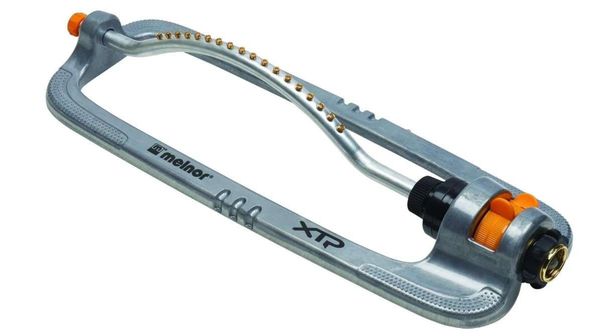 Melnor XT Metal Turbo Oscillating Sprinkler; Waters up to 4000 sq. ft., Model:XT360M
