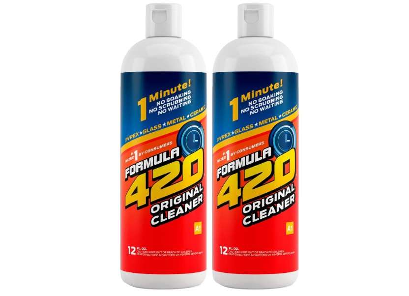 Formula 420 Cleaner - Glass, Metal and Ceramic - 12 Oz. Bottles. 2 Pack
