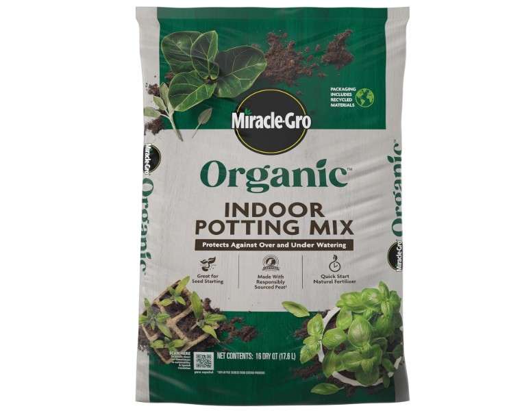 Miracle-Gro Organic Indoor Potting Mix, Protects Against Over and Under Watering, for Indoor Container Plants, Houseplants and Starter Plants, OMRI Listed,...
