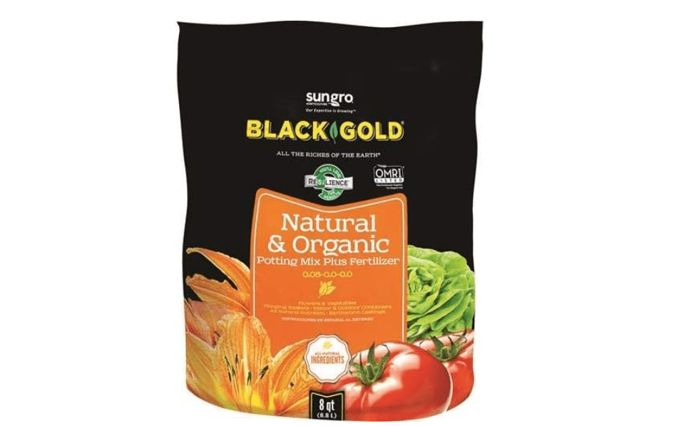 Black Gold 1302040 8-Quart All Organic Potting Soil 2 Pack