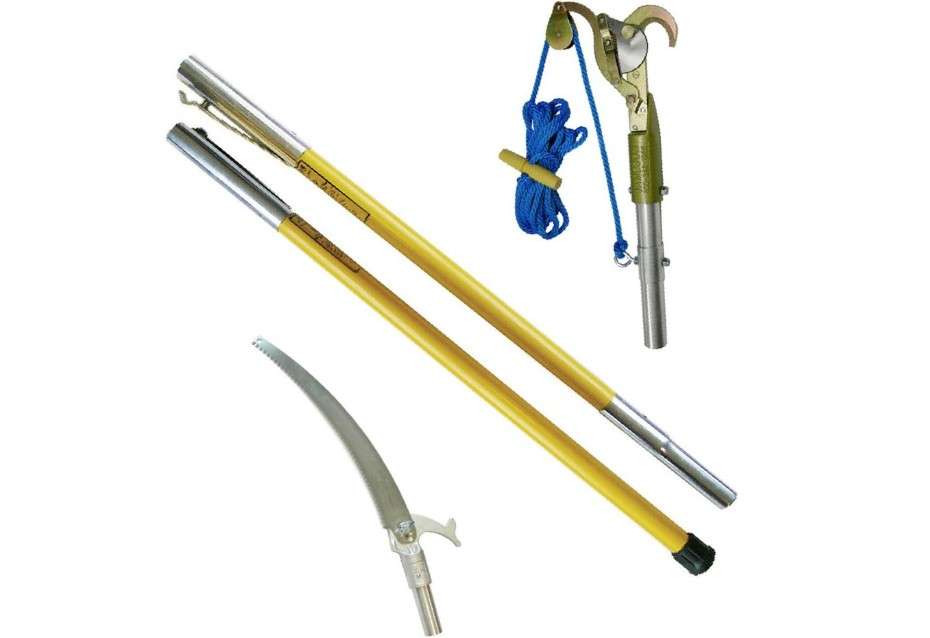 Jameson FG-6PKG-1 FG-Series Manual Pole Saw and Tree Pruner with Two 6-Foot Fiberglass Poles
