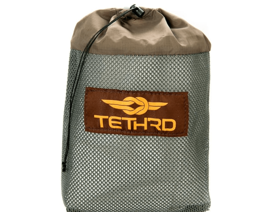 Tethrd SYS Hauler Ultralight Saddle Hunting Storage System - Mesh Bag with Drawstring Closure - One-Handed Quick Connect