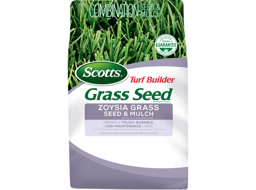 
Scotts Turf Builder Zoysia Grass Seed & Mulch, Grows a Tough, Low-Maintenance Lawn, 5 lbs.