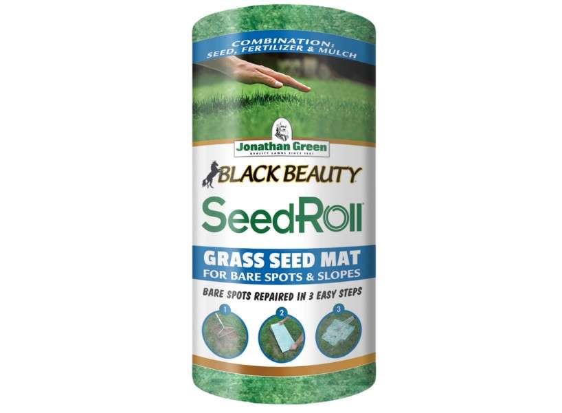 Jonathan Green (10410) Black Beauty SeedRoll Grass Seed Mat - Cool Season Lawn Seed, Fertilizer, & Mulch (50 Sq. Ft.)

