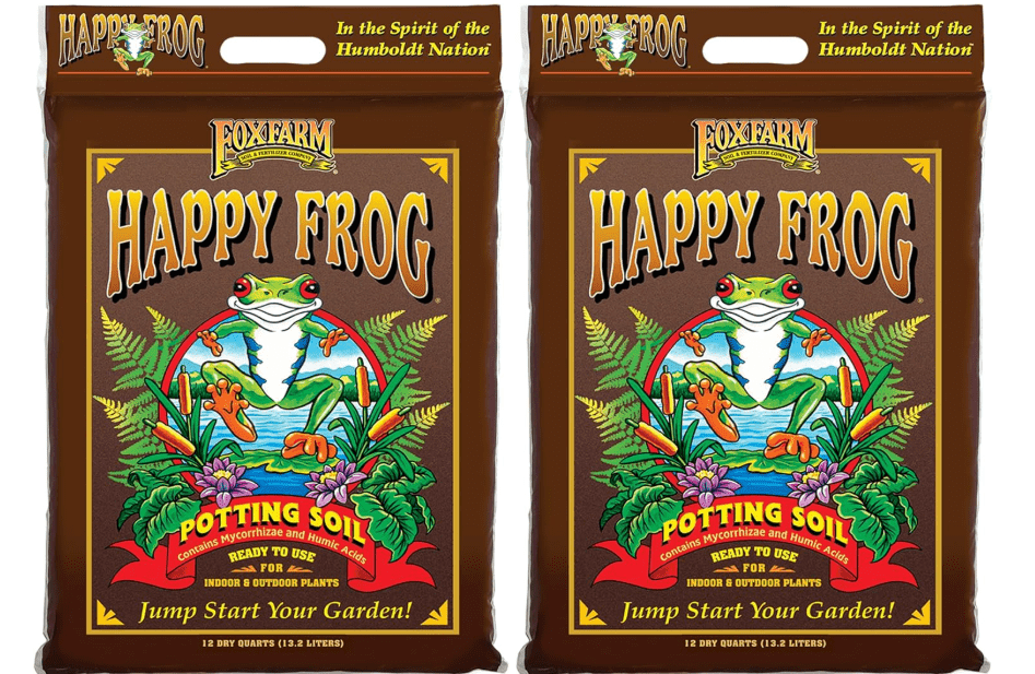 FoxFarm Happy Frog Potting Soil, 12qt – for Indoor/Outdoor Container Plants, Improves Root Efficiency, pH Adjusted for Optimal Nutrient Uptake – Contains