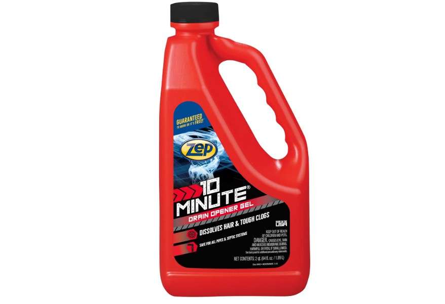 ZEP 10 Minute Drain Opener Gel 64 Ounce - ZHCR64NG - Commercial Strength, Fast Acting and Safe for All Pipes
