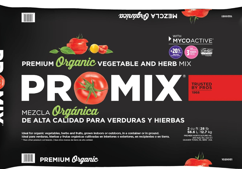 Premier Horticulture Inc 1020051RG 2CF Pro Mix Ultimate Organic Vegetable and Herb Mix