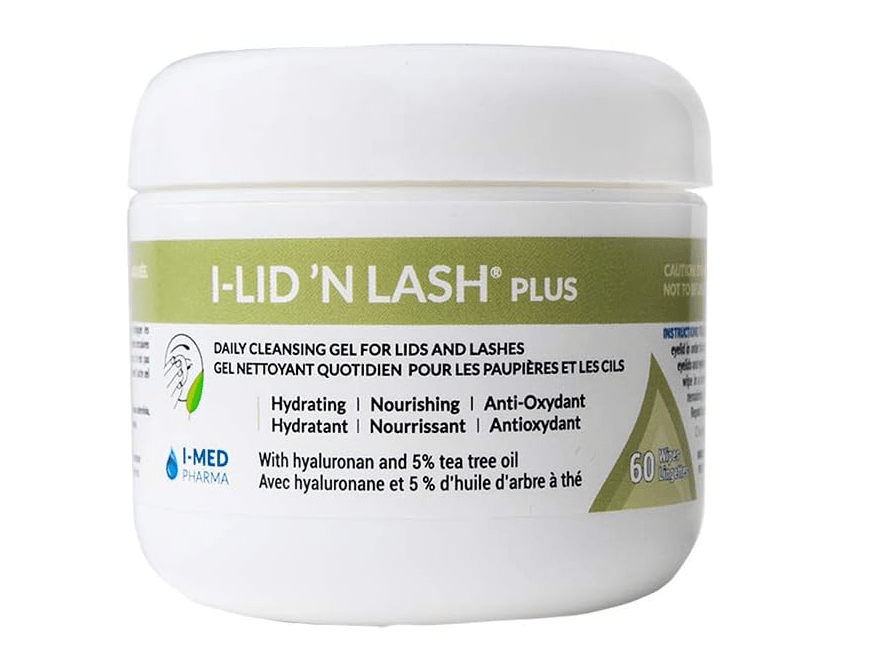 I-Med Pharma I-Lid 'N Lash | Daily Cleansing Gel for Lids and Lashes (60 Wipes) (I-Lid 'N Lash Plus)