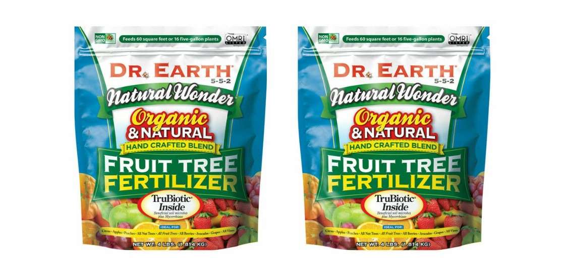 Fruit Tree Organic Fertilizer, 5-5-2, 4-Lb. 2 Bags