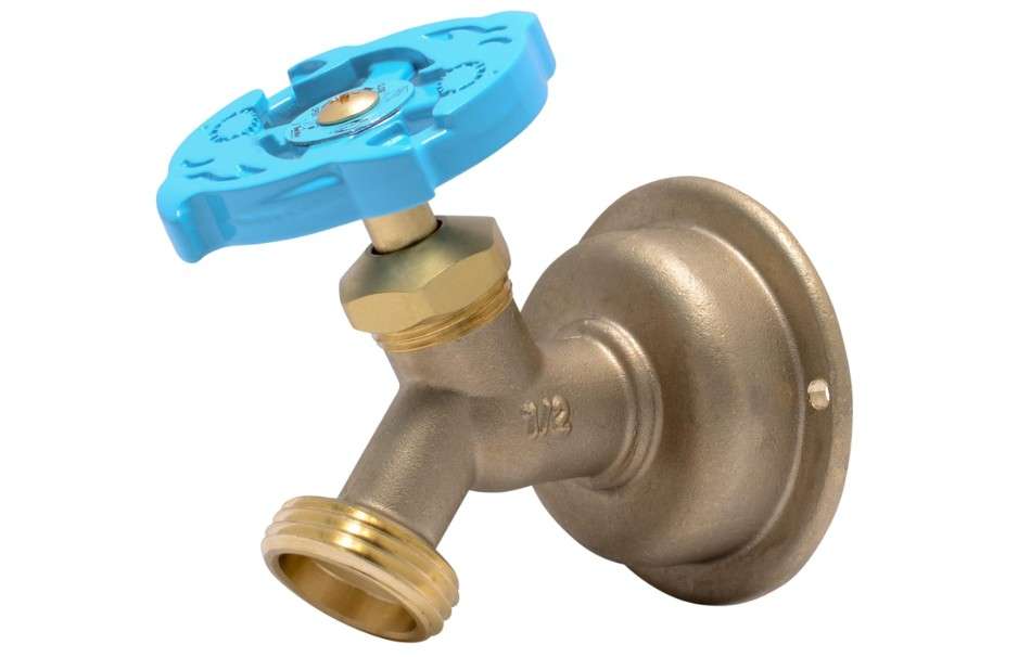 SharkBite 1/2 x 3/4 Inch MHT 45 Degree Hose Bibb, Multi Turn, Push To Connect Brass Plumbing Fitting, PEX Pipe, Copper, CPVC, PE-RT, HDPE, 24632LF