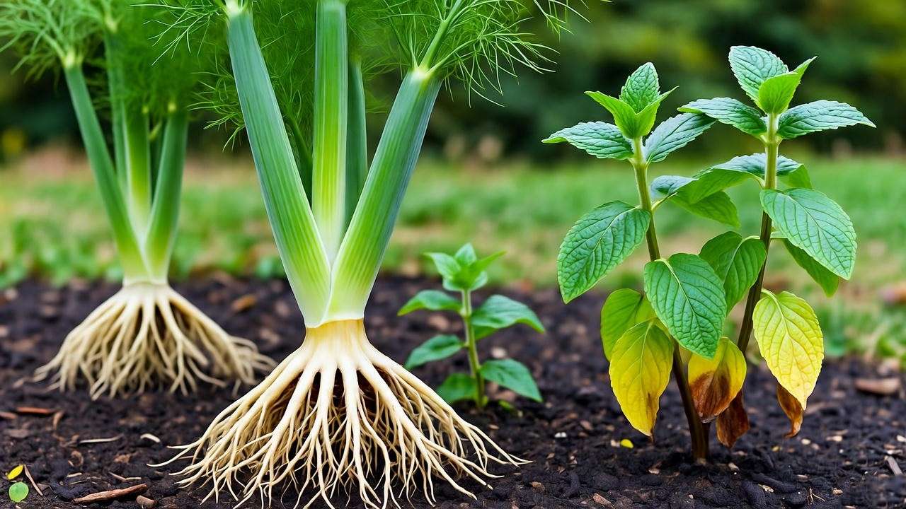 Fennel and mint harming lemon balm — plants to avoid in companion planting