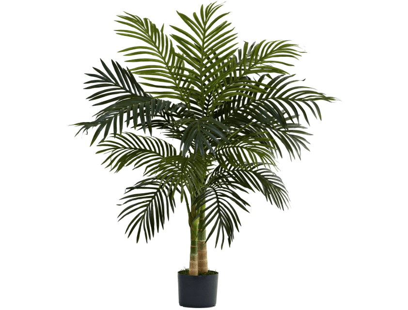 Nearly Natural 4ft Golden Cane Palm Artificial Tree
