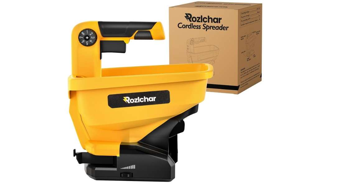 Rozlchar Power Spreader Compatible for Dewalt 20V/60V Battery, Seed Spreader for Year-Round, Covers Up to 5,000 sq. ft.(Tool Only, No Battery)