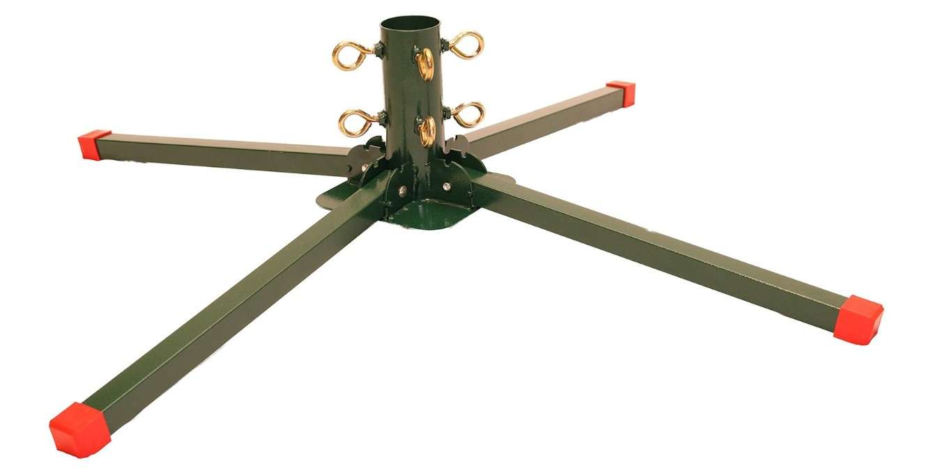 Goliath Welded Steel Artificial Christmas Tree Stand for Artificial Trees 8 to 14 Foot with a 3/4 inch to 2 inch Diameter (Width) Pole.