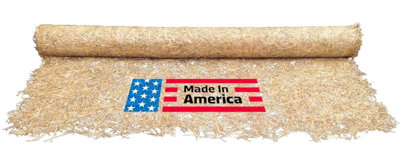 Sandbaggy Straw Erosion Blanket (Double Net) - Biodegradable Weed Barrier - Slope & Hillside Erosion Control Blanket, Grass Seed Covering & Mulch -...
