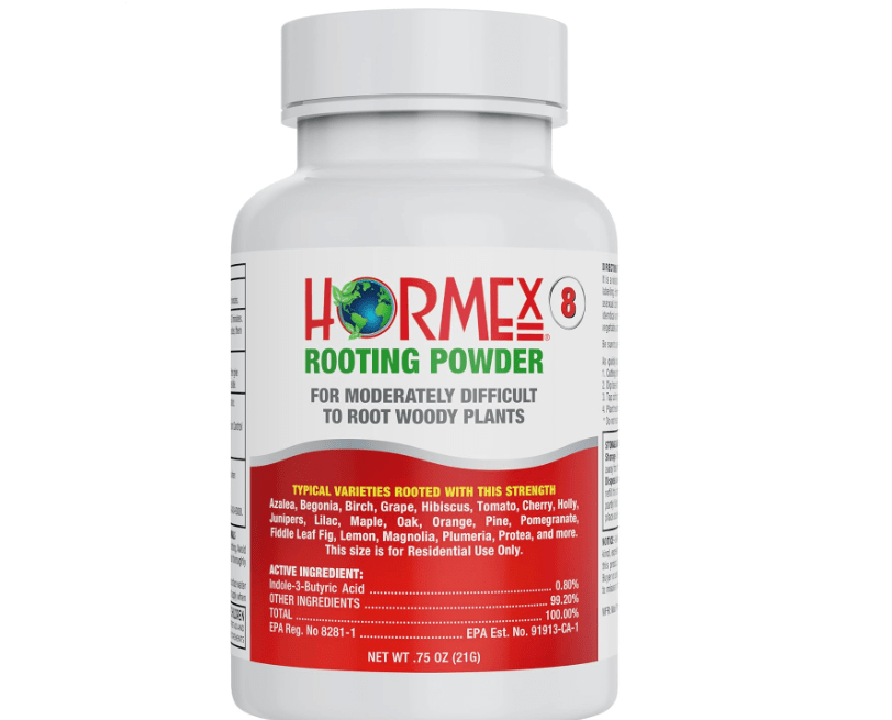 
Hormex Rooting Hormone #8 - Powerful Rooting Powder for Semi-Hardwood Houseplant & Tree Cuttings | Stimulates Root Growth to Accelerate Plant