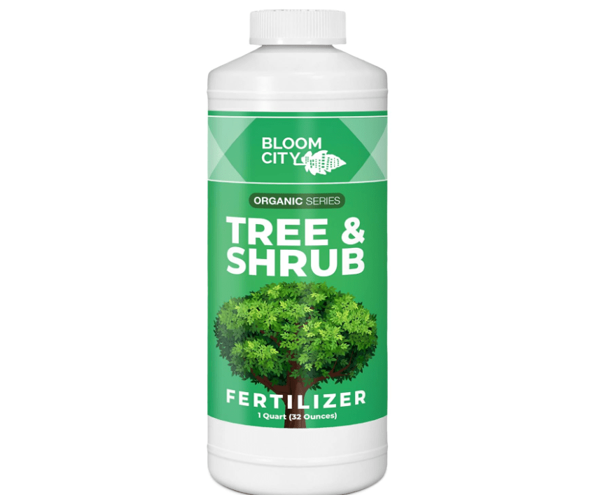 Bloom City's Tree & Shrub Fertilizer - Tree & Evergreen - Shrub Fertilizer for Healthier Growth, Quart 