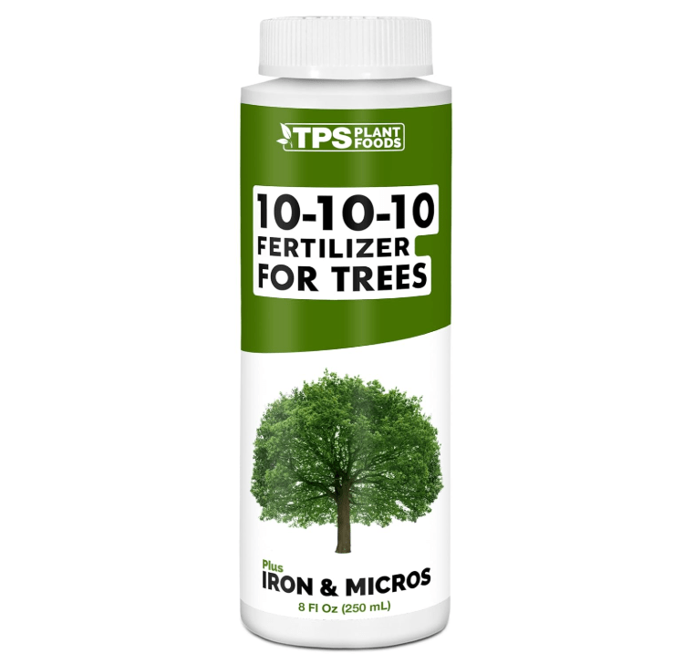 
TPS NUTRIENTS Liquid 10-10-10 Fertilizer for Trees and Shrubs, Triple Ten NPK Plus Iron and Micros, Liquid Plant Food 8 oz (