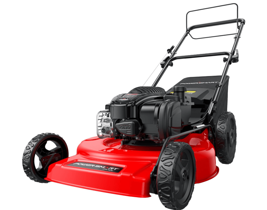 
PowerSmart 22-Inch Gas Lawn Mower, 150cc B&S Engine, Self-Propelled, 3-in-1 Mulching System, 6 Cutting Heights, Rear-Wheel Drive, Durable Steel Deck