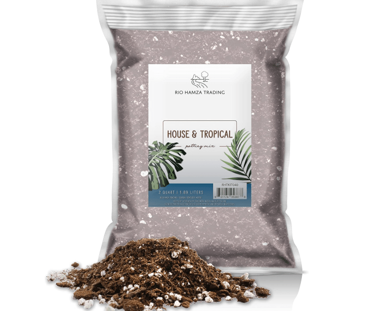 
Rio Hamza Trading Tropical House Plant Potting Mix (2 Quarts); for All Types of Indoor House Plants