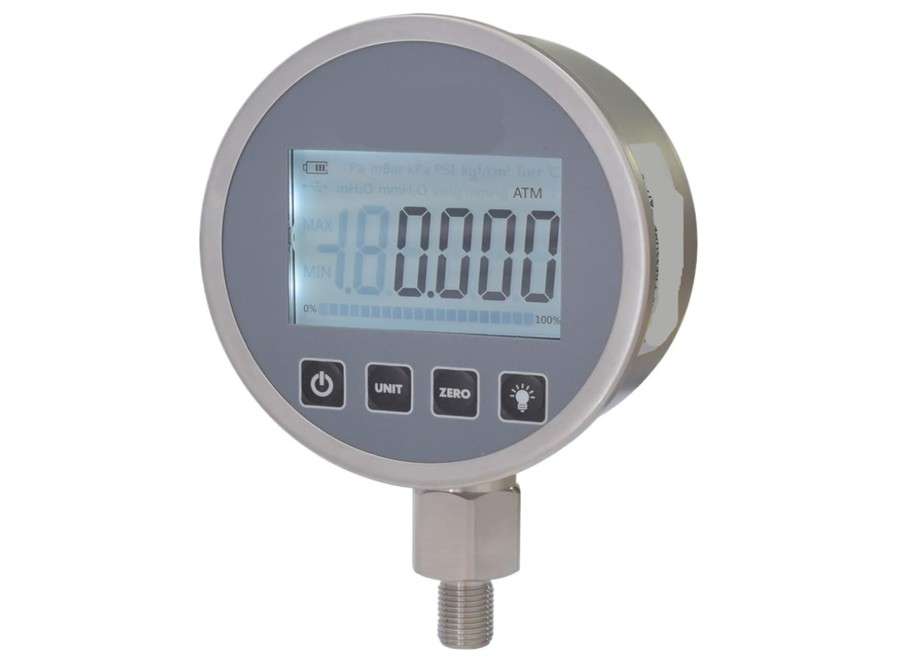 Precision Digital Pressure Gauge Accuracy 0.2 Mbar Mm Hg Tor Resolution -99999~99999 (Color : G1-2, Size : -100KPa-400KPa)
